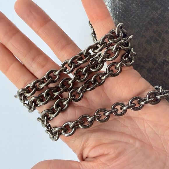 Coach Kristin Python Embossed Crossbody Bag w/ Detachable Chain Strap - Picture 11 of 16